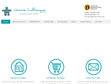Tablet Screenshot of joannelarocque.com